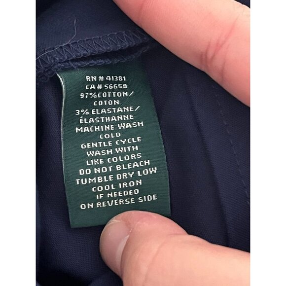 EUC Lauren Ralph Lauren Women's Navy A-Line Skirt - Picture 4 of 4